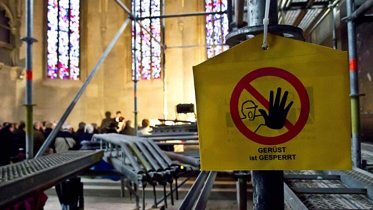 Baustellenkonzert in der Pfarrkirche St. Augustin.Foto: Jochen Berger