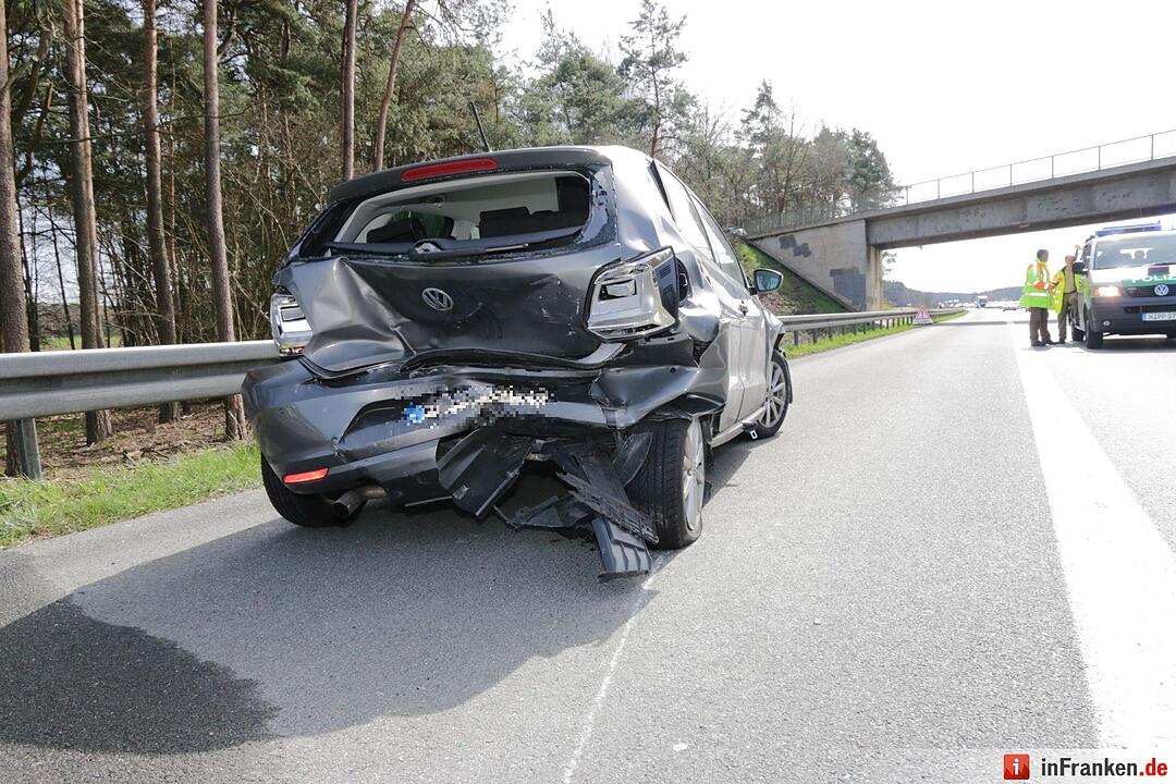 Auffahrunfall auf der A3 bei Heßdorf