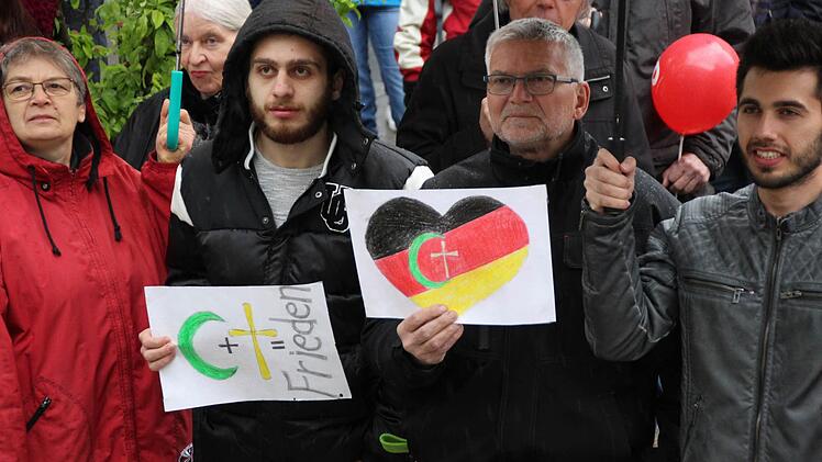 Demonstrationen in Bad Kissingen. Foto: Benedikt Borst