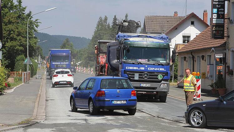 8: Es geht also durch die Baustelle in Haßlach