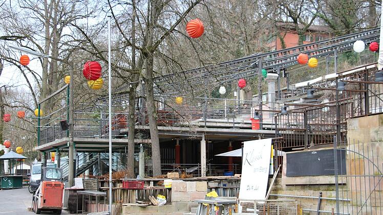 Der Entlas-Keller auf dem Bergkirchweihgelände in Erlangen erwacht aus dem Winterschlaf. Foto: Christian Bauriedel