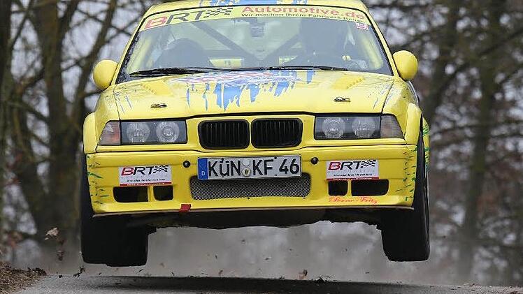 Vorjahressieger Fritz Köhler im "Tiefflug".