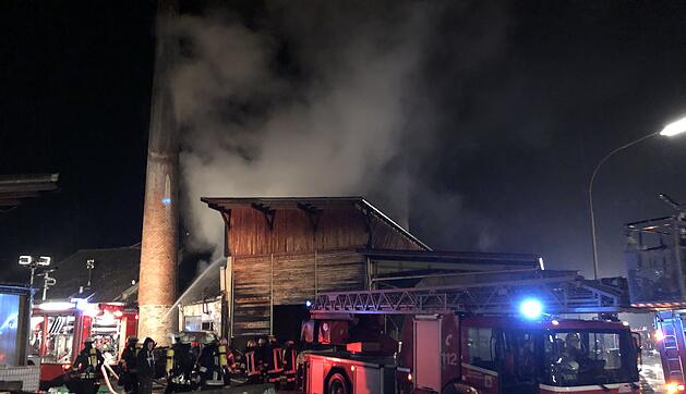 Brand in Sägewerk in Wallenfels