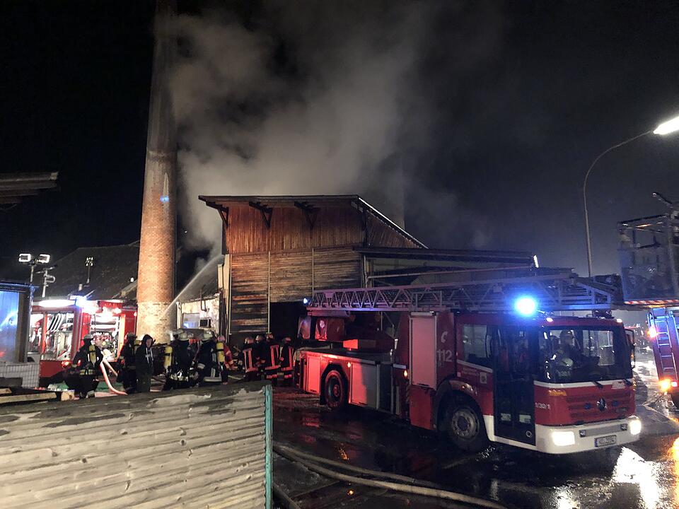 Brand in Sägewerk in Wallenfels