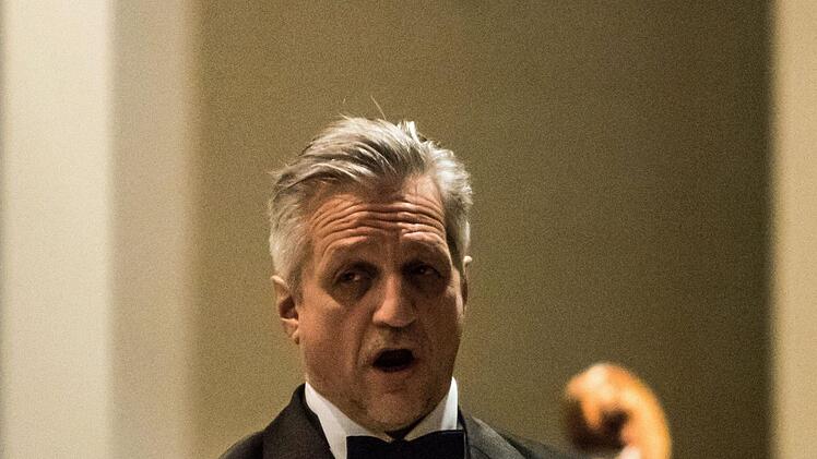 Eine eindringliche Aufführung von Giuseppe Verdis Requiem erlebten zahlreiche Zuhörer in der Coburger Morizkirche: Michael Lion (Bass)Foto: Jochen Berger