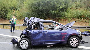 Schwerer Unfall nach Starkregen auf A9 bei Bayreuth