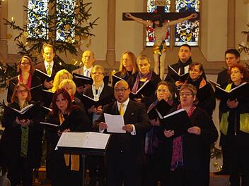 Der Kammerchor Coro Cantiamo und Magdalena Gosch an der Harfe präsentierten bei ihrem Konzert am Sonntag anspruchsvolle Literatur im Bereich Alte Musik.