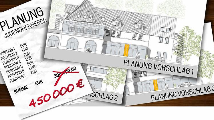 450 000 Euro muss die Stadt für die Pläne für drei Sanierungsvarianten der Jugendherberge zahlen. Ob wirklich gebaut wird, ist allerdings mehr als fraglich.