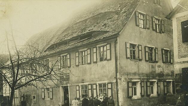 Das Gasthaus "Zum wei&szlig;en Lamm", circa 1925 Foto: privat