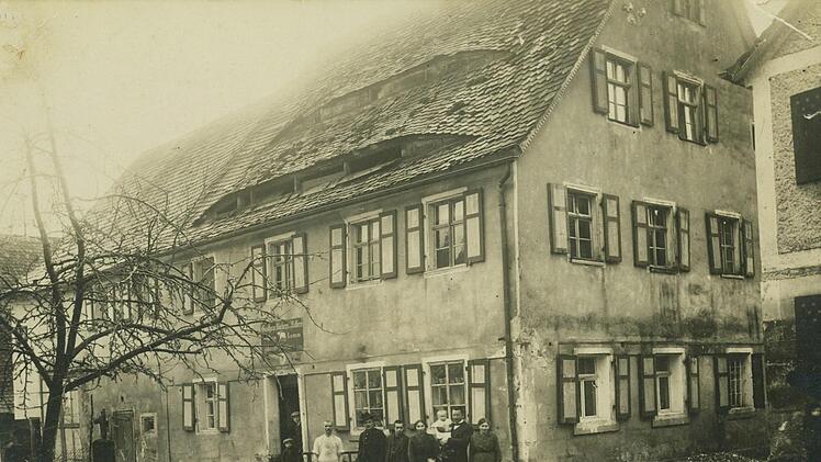 Das Gasthaus "Zum weißen Lamm", circa 1925 Foto: privat