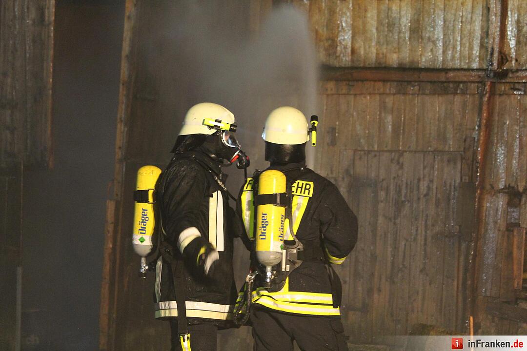 Scheunenbrand in Oberleichtersbach