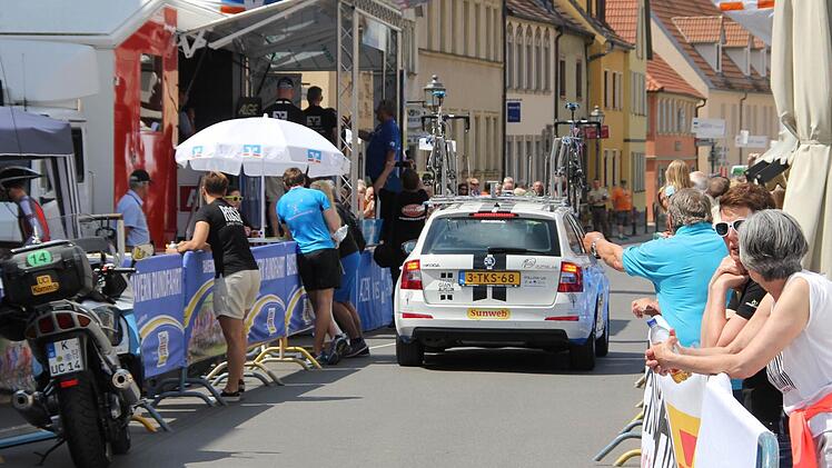 Der Startbereich in Haßfurt