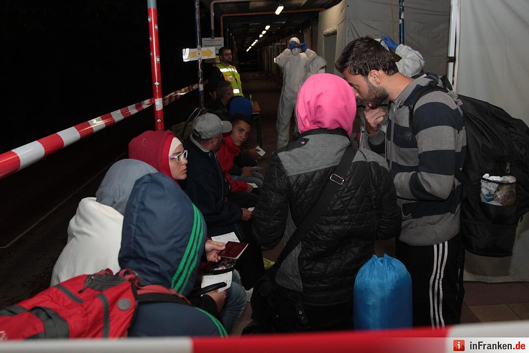 Flüchtlinge kommen in Nürnberg an