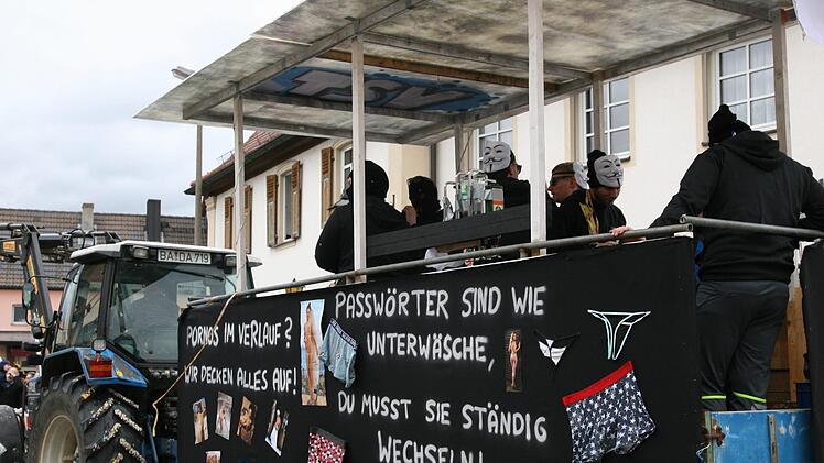 Beim Faschingszug in HirschaidWerner Baier