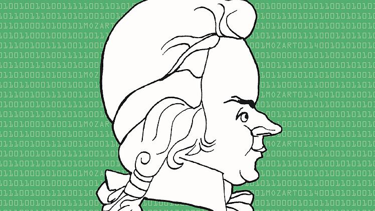 Plakat der Komödie „Mozart googeln“