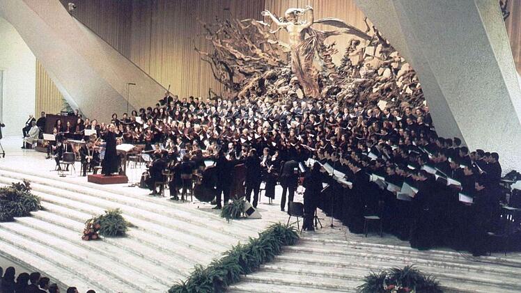 in Höhepunkt im kirchenklassischen Jahr 2015 in Bamberg wird das Konzert von Chor und Orchester der römischen Diözese des Papstes sein. Foto: L'Osservatore Romano