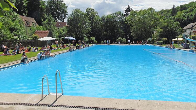 Das Gräfenberger Freibad mit seinem 50-Meter-Becken öffnet am Freitag wieder. Foto: Petra Malbrich