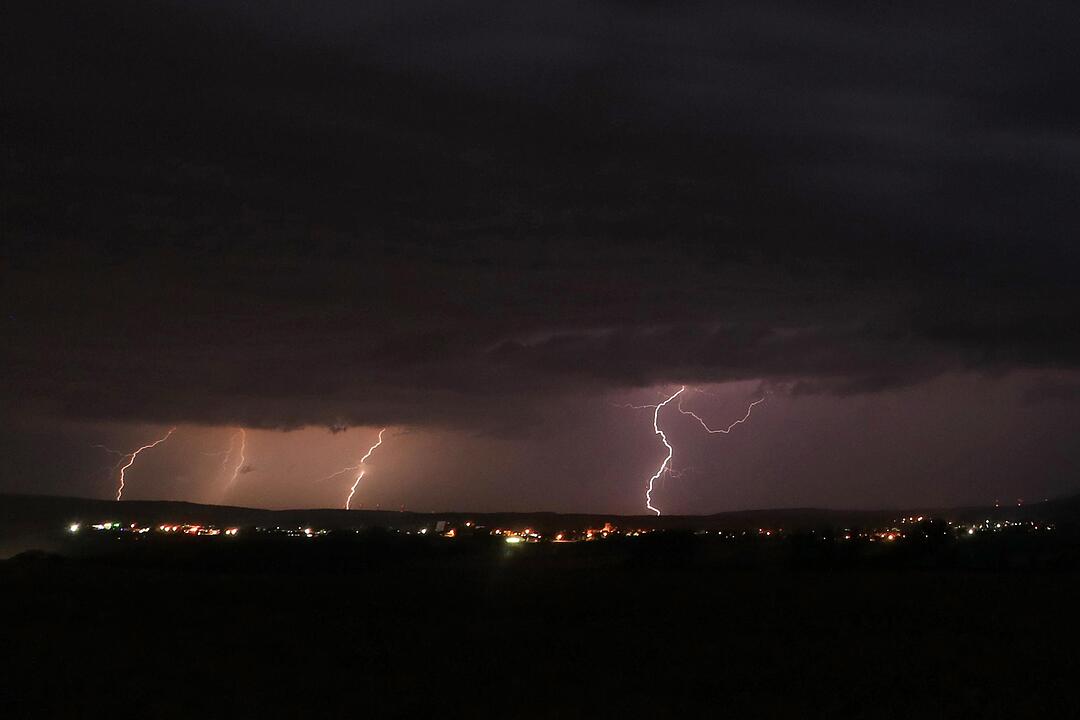 Unwetter über Franken