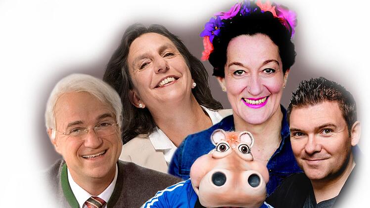 Sebastian Reich mit seiner Amanda (rechts), Heidi Friedrich und Birgit Süß (Zweite von rechts) sowie Wolfgang Krebs treten in Haßfurt auf.  Tamara Zirkler