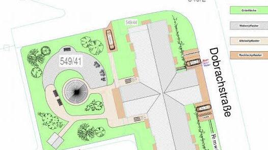 Neben dem Gebäude gibt es auch eine größere Freifläche. Repro: BR