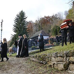 Beerdigung von Oleg Popov in Egloffstein