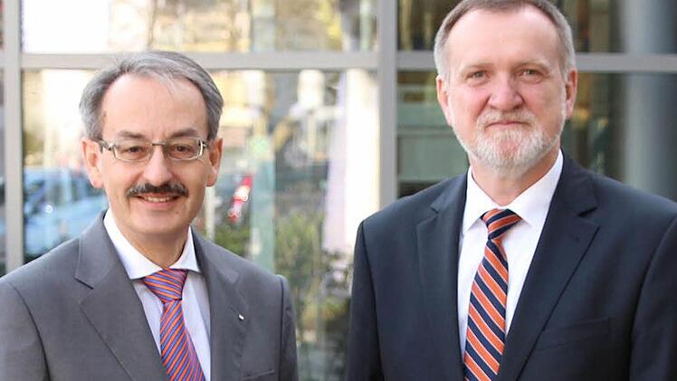 Stephan Ringwald (links) und Dieter Bordihn im Interview Foto: Kulmbacher Bank