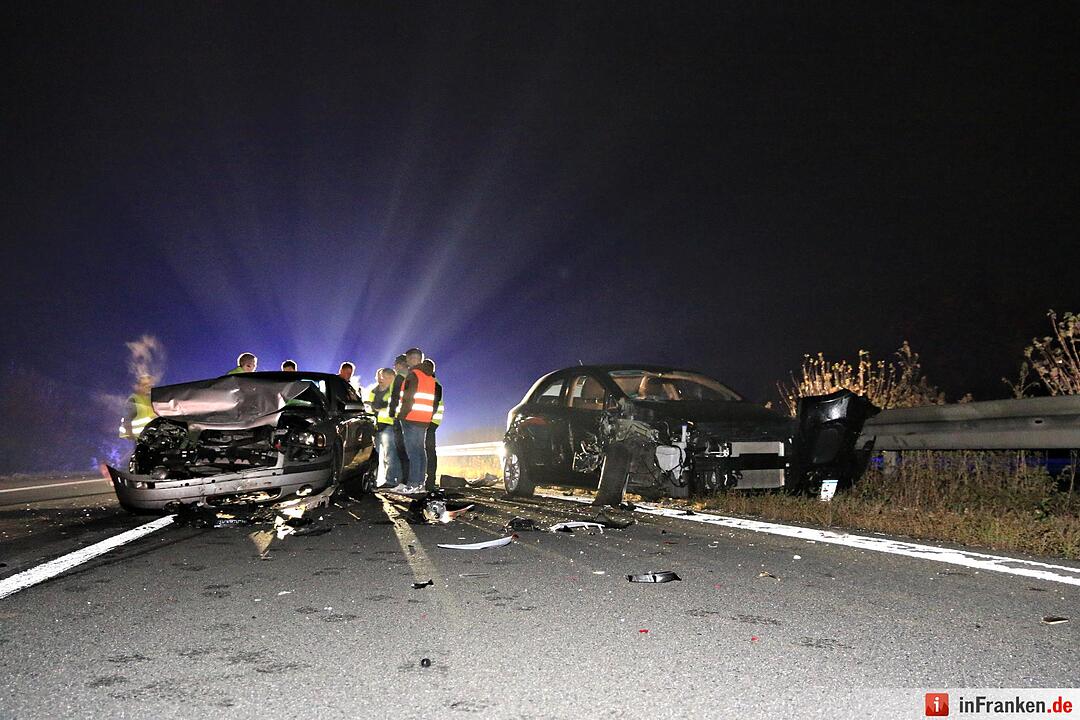 Karambolage auf der A70 bei Oberhaid