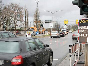 Die neuralgische Kreuzung am Forchheimer Bahnhof Foto: Andreas Schmitt
