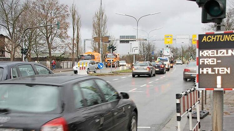 Die neuralgische Kreuzung am Forchheimer Bahnhof Foto: Andreas Schmitt