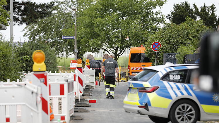Gasleitung bei Bauarbeiten beschädigt: Feuerwehr in Nürnberg im Einsatz
