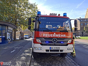 ABC-Einsatz in Bamberger Innenstadt: Feuerwehr wegen "seltsamem Geruch" alarmiert