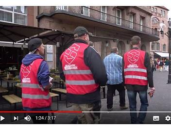 Eine rechte Bürgerwehr der NPD will auf Nürnbergs Straße "Schutzzonen" schaffen und für Sicherheit sorgen. Polizei und Verfassungsschutz sind alarmiert. Foto: Screenshot