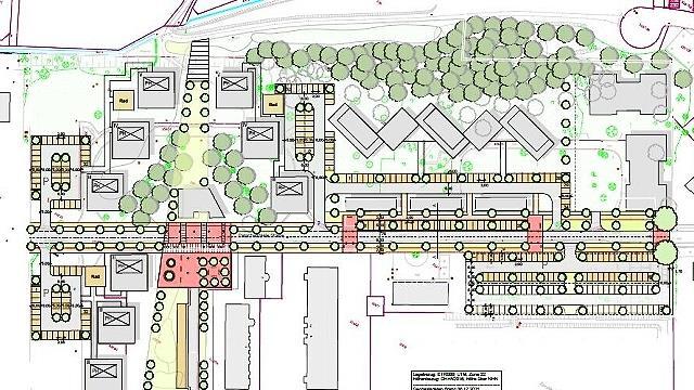 Konzeptplan für Verkehrsanlagen und Grüngestaltung