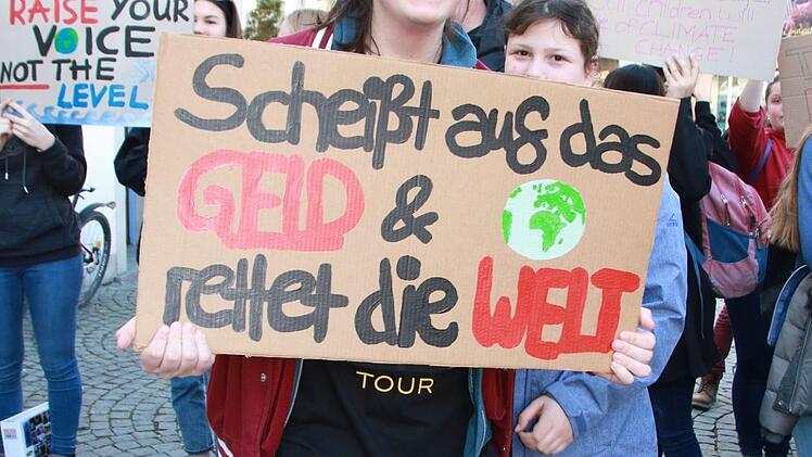 Jasmin Prawitz ging 2019 mehrfach bei den Fridays-fo-Future-Demos in Kulmbach auf die Straße. Foto: Archiv/Katrin Geyer
