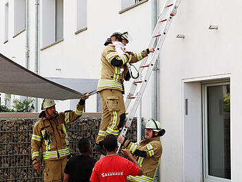 Massiver Kellerbrand in Aschaffenburg