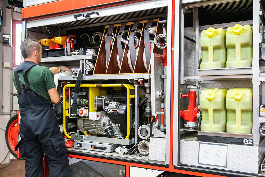 Prinzessinnen bei Feuerwehr