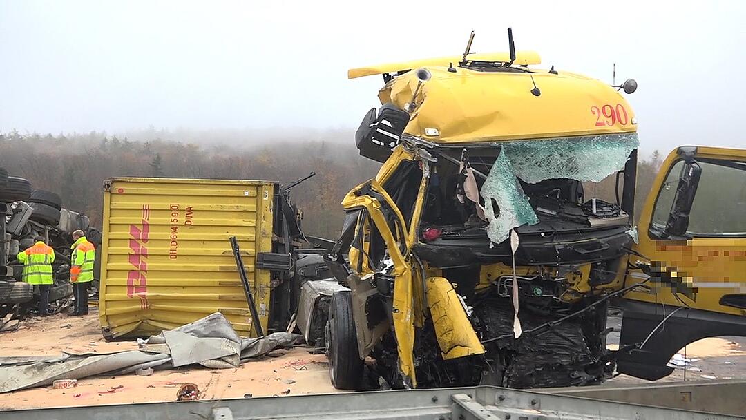 Unterfranken: Drei Menschen sterben bei Lkw-Unfall auf A3