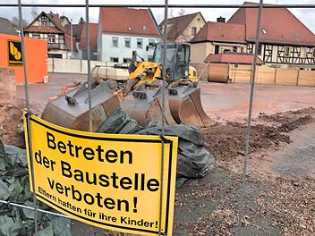 Das Hubmann-Areal ist zurzeit Bestandteil der Großbaustelle Rathaus.  Foto: Michael Busch