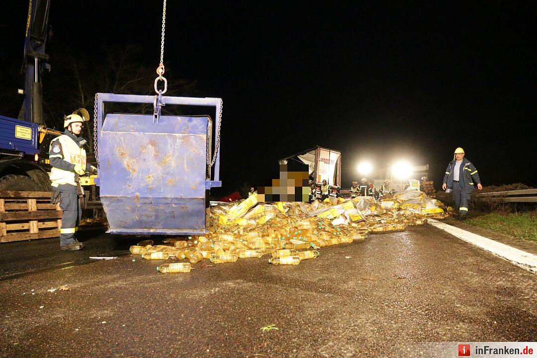 Lkw-Unfall auf A3: Vollsperrung