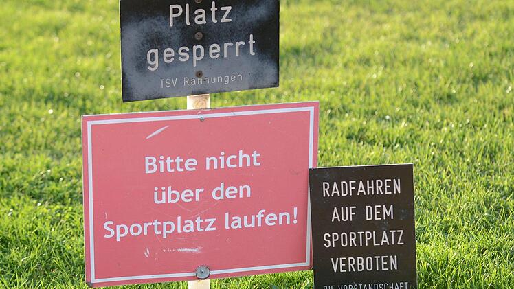 Strenge Regeln beim TSV Rannungen. Foto: ssp