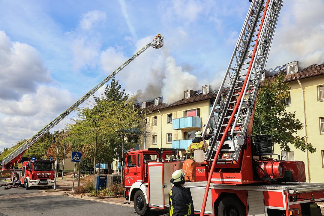 Großbrand im ANKER-Zentrum Bamberg