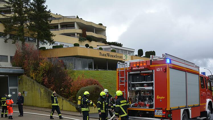 Elektro-Brand im Küchentrakt des Parkwohnstifts in Garitz Foto: Peter Rauch