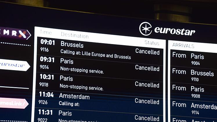 Zugverkehr am &Auml;rmelkanal gest&ouml;rt