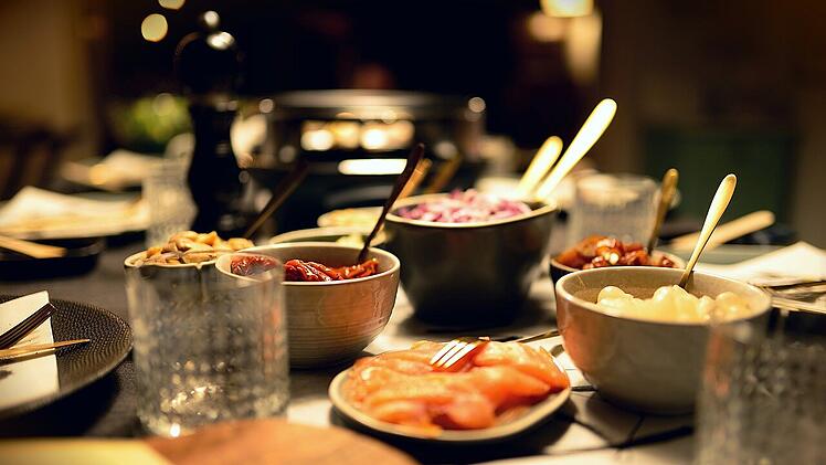 Beim Raclette ist für jeden Geschmack etwas dabei.