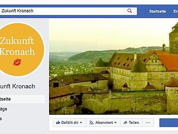 Auch online frisch am Start: Die Wählergemeinschaft "Zukunft Kronach" wirbt seit ein paar Tagen auf Facebook für sich.  Screenshot: Marco Meißner
