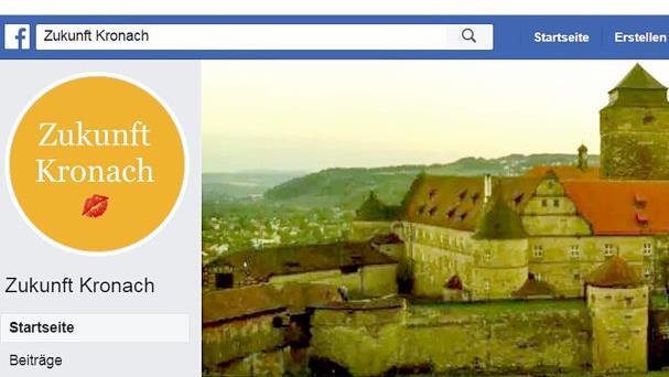Auch online frisch am Start: Die Wählergemeinschaft "Zukunft Kronach" wirbt seit ein paar Tagen auf Facebook für sich.  Screenshot: Marco Meißner