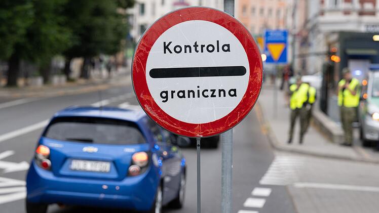 Kontrollen an der deutsch-polnischen Grenze - Zgorzelec