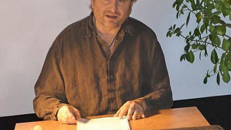 Helmut Vorndran entführte seine Zuhörer in Redwitz in die Zeit der Kelten. Foto: Thomas Micheel