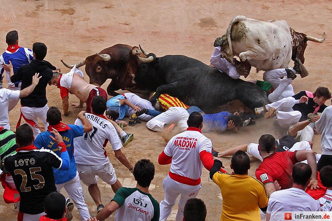 Stierhatz in Pamplona