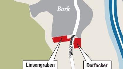Baugebiete in Burk Grafik: Micho Haller